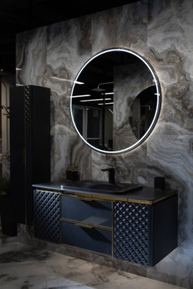 Зеркало Vallessi круглое черная рама, 100см 545-100-B Boheme Зеркало Vallessi круглое черная рама, 100см 545-100-B Boheme