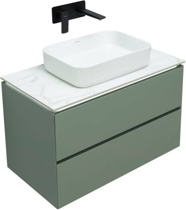 Тумба под раковину Allen Brau Infinity 85 1.21001.CGM олива матовый