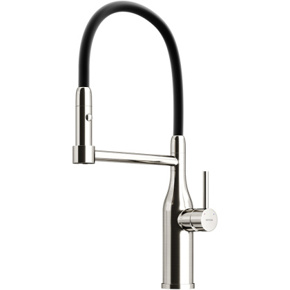 Смеситель для кухни SANCOS Pride с гибким изливом, цвет нержавеющая сталь, арт. SC4011BNG