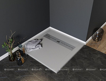 Душевой поддон Aquanet Delight 90х90 серый