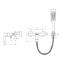 Смеситель Lemark Ursus LM7203BL для душа Смеситель Lemark Ursus LM7203BL для душа
