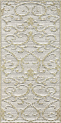 Deja Vu Gold White Декор Damask (K941991) 30x60
