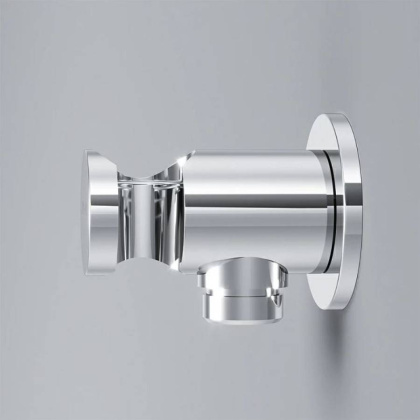 F0602100 Шланговое подсоединение с держателем, Хром, шт. F0602100 Шланговое подсоединение с держателем, Хром, шт.