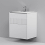 База под раковину с 2 ящиками, 68,5х60,2х48,9 см, белая, M8FFUX0602WM