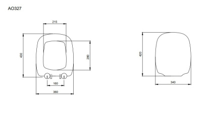 Крышка-сиденье для унитаза Bocchi Fenice A0327-029 светло-голубое, шт