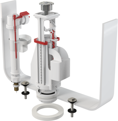 Выпускной комплект с двойной кнопкой, впускной механизм 