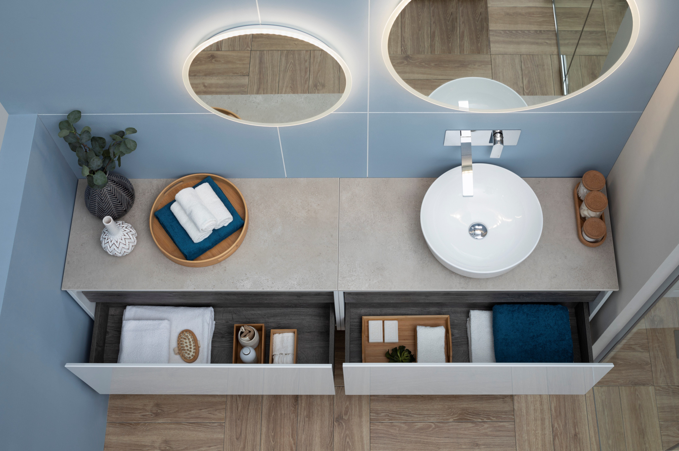 Тумба под раковину Aquanet Nova Lite 100 белый (1 ящик)