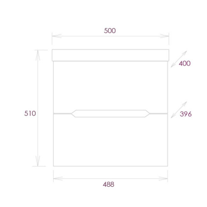 Тумба Onika Айленд 50 подвесная, белая (ум. Como 50/Фостер 50)
