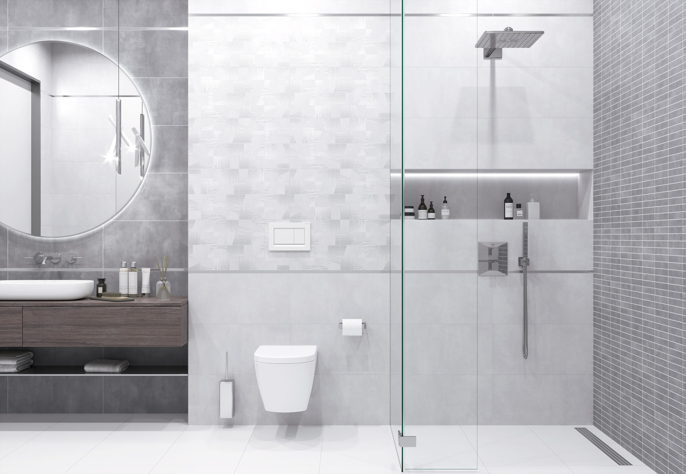 Moby Плитка настенная светло-серый 18-00-06-3611 30х60