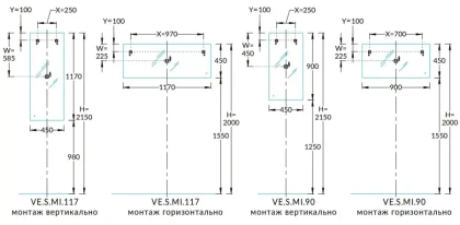 Зеркало VETRATA S 450х900 мм, сенсор со сменой цвета подсветки и антизапотевание, белое