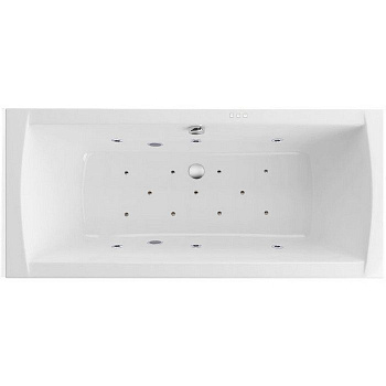 Ванна EXCELLENT Aquaria Lux 180x80 "RELAX" (хром)