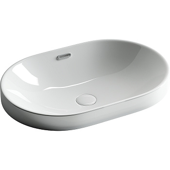 Умывальник овальный встраиваемый сверху в столешницу Element 600*400*195мм Умывальник овальный встраиваемый сверху в столешницу Element 600*400*195мм