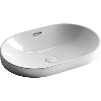 Умывальник овальный встраиваемый сверху в столешницу Element 600*400*195мм Умывальник овальный встраиваемый сверху в столешницу Element 600*400*195мм