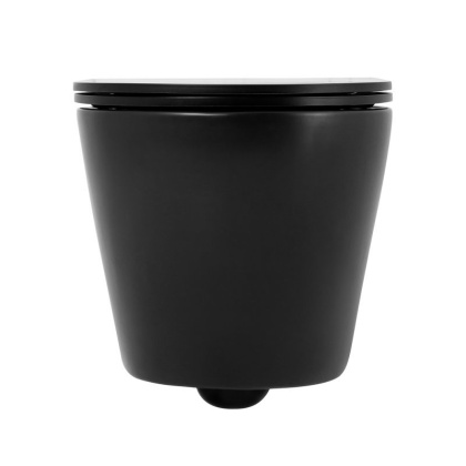 COLORATO Унитаз подвесной безободковый с креплением, чёрный матовый, BB062CHR-MB COLORATO Унитаз подвесной безободковый с креплением, чёрный матовый, BB062CHR-MB