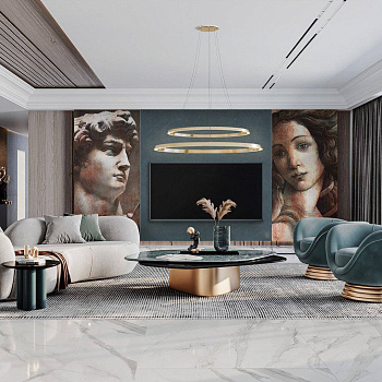 Ковер VT\B564\SG5918R Давид 2 серый (119,5см*238,5см*11мм) (1шт/2,85) матовый, м2