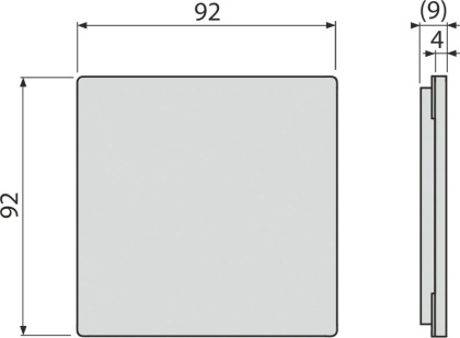 Решетка для cливных трапов из нержавеющей стали 92×92 мм, нержавеющая сталь