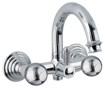 OLIMP-VD-02-O Смеситель для ванны, бронза, ручки бронза