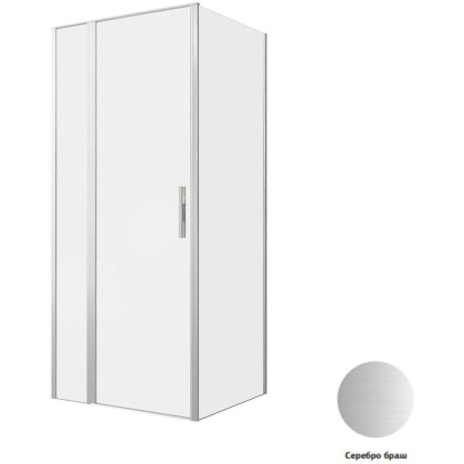 Душевой уголок Allen Brau Priority 90x80 3.31026.BA + 3.31041.BA серебро браш
