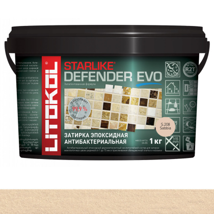 Затирка эпоксидная STARLIKE DEFENDER EVO, S.208 SABBIA 1кг