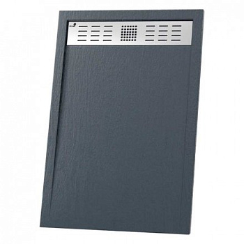 Душевой поддон RGW STМ-148G 80 x 140 см, прямоугольный, из искусственного камня, графит, 14202814-02