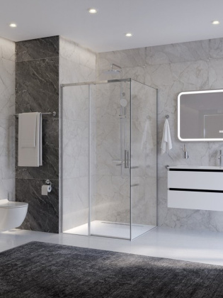 Душевой уголок CEZARES PLANE-A-1-100-C-CR