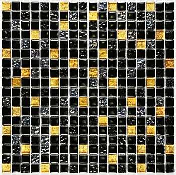 Мозаика стеклянная Classik night (чип 8*15*15) 300*300(11шт.-0.99м2), м2 Мозаика стеклянная Classik night (чип 8*15*15) 300*300(11шт.-0.99м2), м2