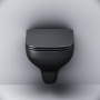 C85A1700MBSC X-Joy S Унитаз подвесной FlashClean с сиденьем микролифт, черн мат C85A1700MBSC X-Joy S Унитаз подвесной FlashClean с сиденьем микролифт, черн мат
