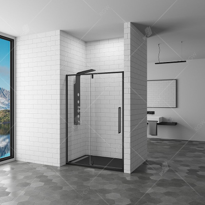 Душевая дверь RGW Stilvoll SV-03 120 06320312-14 профиль Черный стекло прозрачное