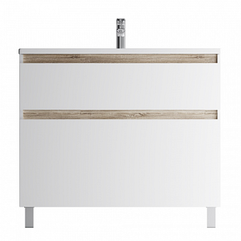 База под раковину X-Joy напольная с 2 ящиками, 81х97х44,5 см, белая, M85AFSX1002WG