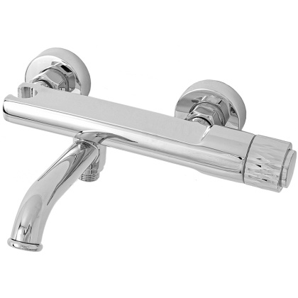 Orange PURE M02-100cr Смеситель для ванны/душа с кнопочным управлением Orange PURE M02-100cr Смеситель для ванны/душа с кнопочным управлением