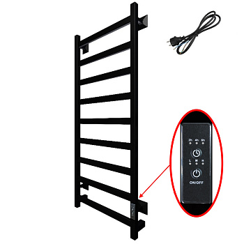 Полотенцесушитель Пэк сп 20 кв 100х40 черный ВГП