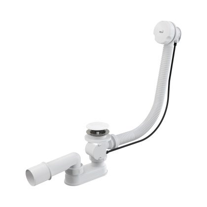 Сифон для ванны автомат комплект, белый