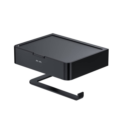 A50A341522 Inspire V2.0, Держатель для туалетной бумаги с коробкой, черный, шт A50A341522 Inspire V2.0, Держатель для туалетной бумаги с коробкой, черный, шт