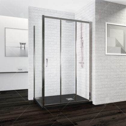 Душевой уголок RGW РА-73, 06087397-11, 90 х 70 см, стекла прозрачные, профиль хром