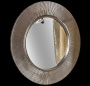 Зеркало SHINE серебро глянец с подсветкой d82 528-SL light Boheme