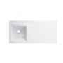 Тумба подвесная под умывальник Dallas Luxe 1300х482 левосторонняя 1 ящик (ШхГхВ) 1292х476х430