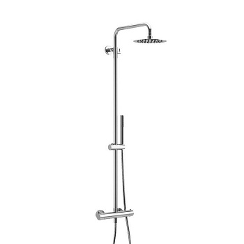 Термостатическая душевая система наружного монтажа EXCELLENT Rain Termo Round ARAC.SY.107CR (хром)