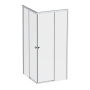 W94G-403-9090-МТ Душевое ограждение X-Joy Square Slide 90х90, мат Хром, прозрачное