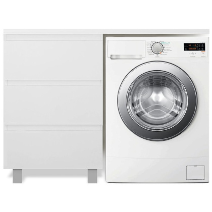 Комплект мебели Dallas Luxe 1500х482 левосторонний напольный 3 ящика  (ШхГхВ)  848х476х860