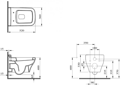 Унитаз подвесной Scala speciale, цвет белый, 1192-064-0129, шт