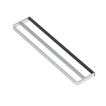 Двойная вешалка для полотенец Jupiter, 2,7х60х7,5х см, цвет черный с серебром, DA77336400