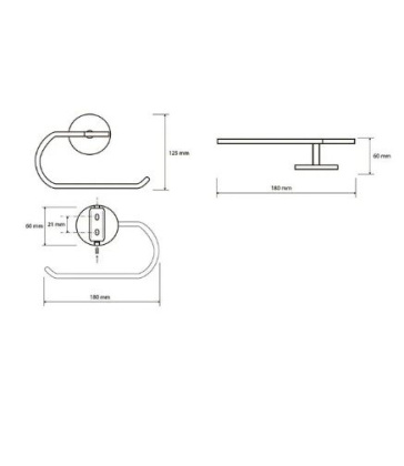Круглый держатель полотенца