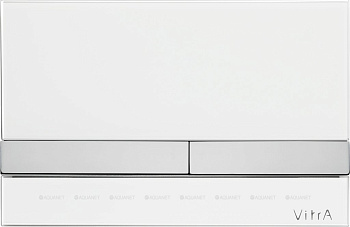 Кнопка смыва VitrA Select, стекло, цвет Глянцевый Белый