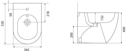 Биде напольный Allen Brau Reality 4.32005.31 черный матовый Биде напольный Allen Brau Reality 4.32005.31 черный матовый