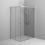 W94G-403-12090-MТ Душевое ограждение X-Joy Square Slide 120х90, мат Хром, прозрачное