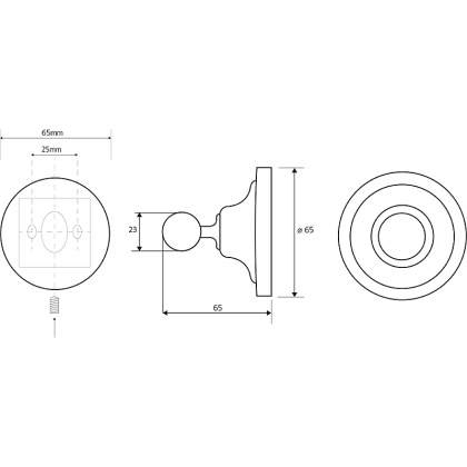 Крючок Bemeta Retro Gold and Сhrom 144206138 Золото Хром Крючок Bemeta Retro Gold and Сhrom 144206138 Золото Хром