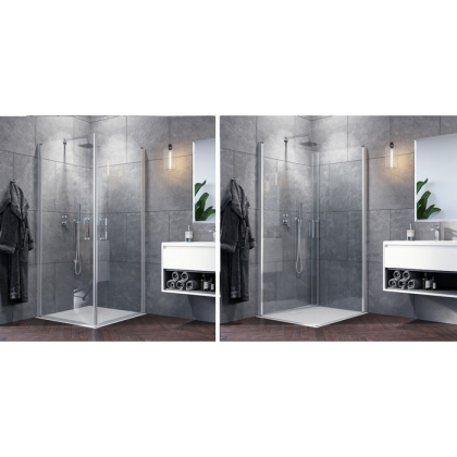 Душевое ограждение EXCELLENT Mazo 100х100 квадрат (хром)