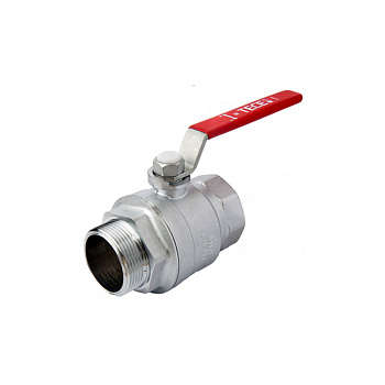 Кран шаровой полнопроходной с накидной гайкой 1/2" ВР х 1/2" НР, ручка бабочка Кран шаровой полнопроходной с накидной гайкой 1/2" ВР х 1/2" НР, ручка бабочка