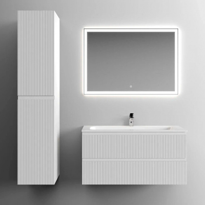 Тумба подвесная SANCOS Snob T 995х445х500, c двумя ящиками оснащенными доводчиками, Bianco, арт.SNT100W