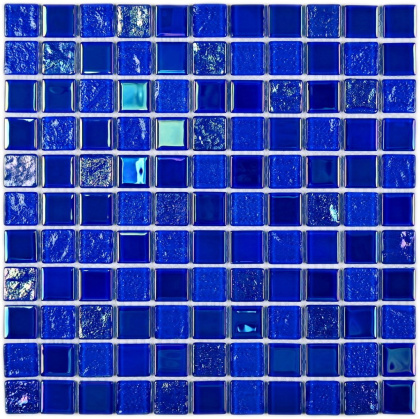 Мозаика Bonaparte Стеклянная Bondi dark blue-25 30х30 см